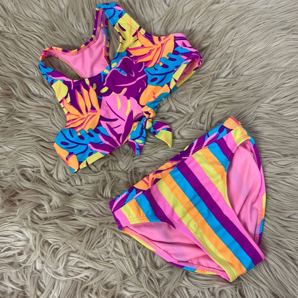 Girls Two Piece Bathing Suit